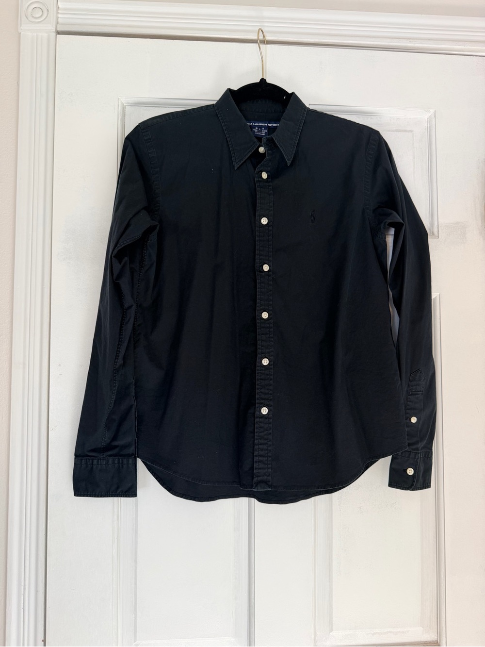 Ralph Lauren Sport Men’s Black Button-Down Oxford Shirt - Picture 1 of 4